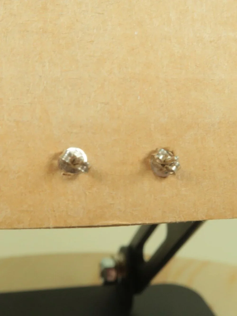 Vintage Round Black Onyx 925 Sterling Silver Stud Earrings